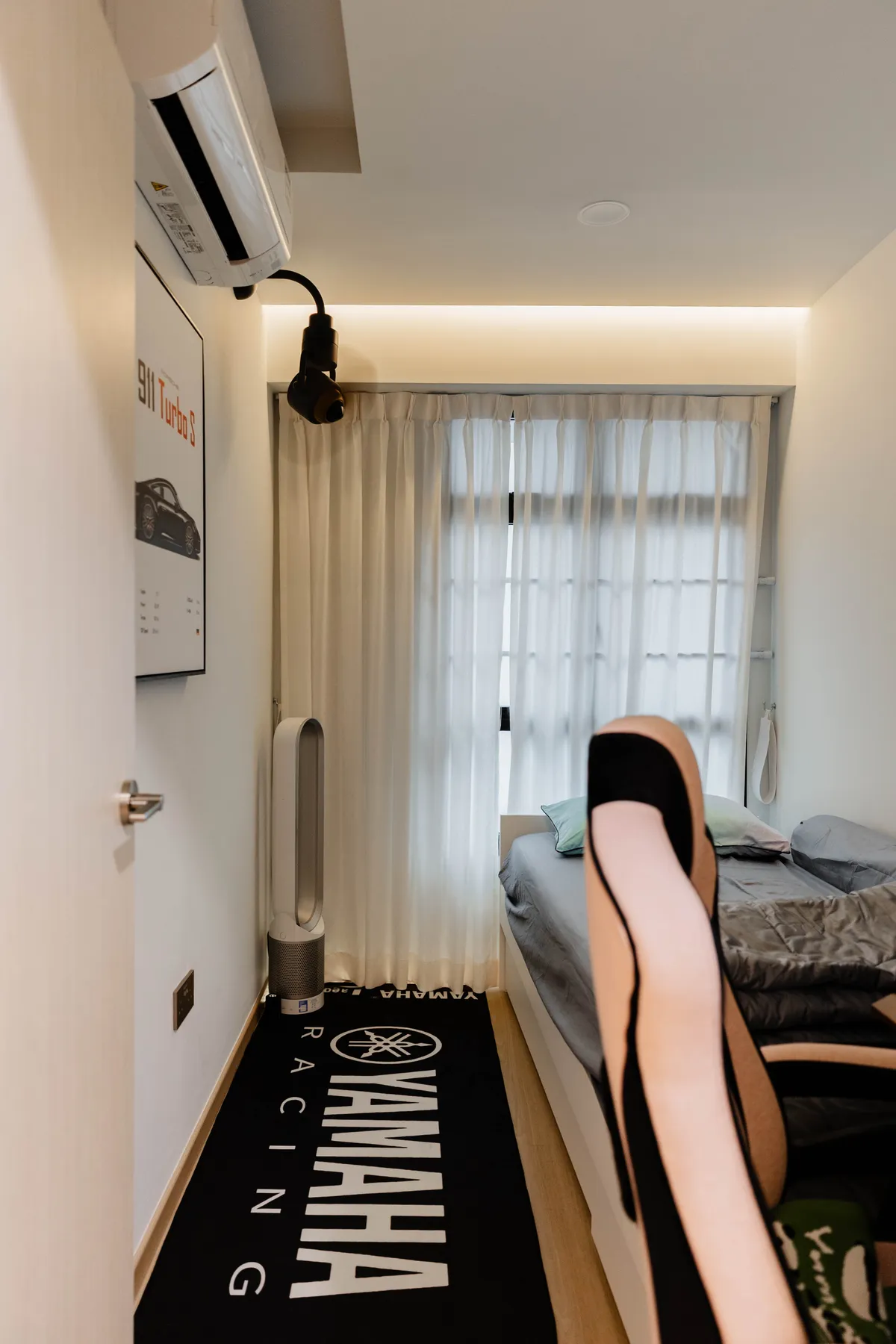 Accent chair in the bedroom corner